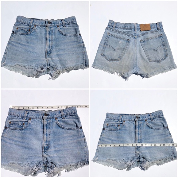 Vintage 517 Levi’s Distressed Cutoff Shorts 27/28 - Picture 3 of 3